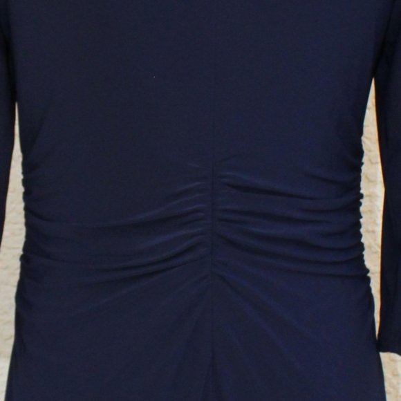 Chico's Blue Ruffle Front Dress - Picture 4 of 6